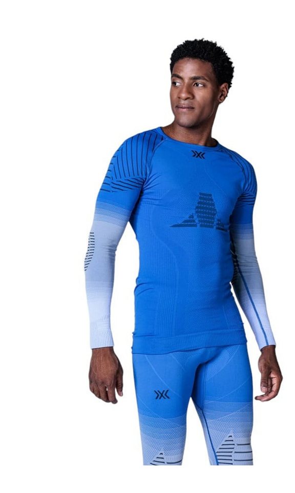 X-Bionic Langarmshirt Invent FX (temperaturregulierung) Unterwäsche royalblau/grau Herren von X-Bionic