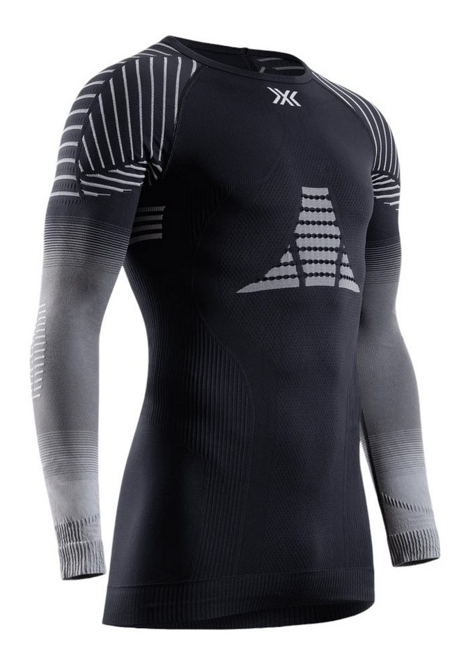 X-Bionic Langarmshirt Invent FX (temperaturregulierung) Unterwäsche schwarz/grau Herren von X-Bionic