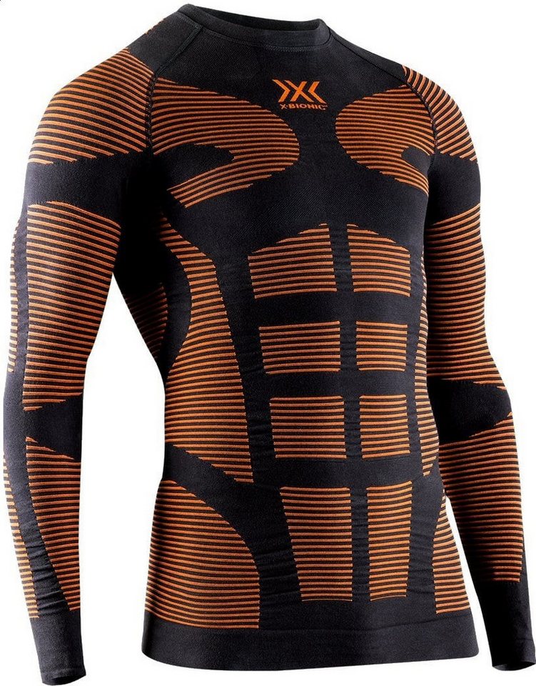 X-Bionic Langarmshirt Precuperation Shirt Effektor 4.0 - orange/schwarz - Herren von X-Bionic