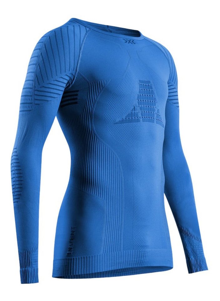 X-Bionic Langarmshirt Rundhals Invent 4.0 Unterwäsche royalblau Herren von X-Bionic