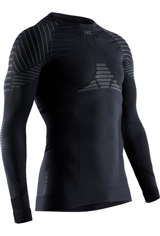 X-Bionic Langarmshirt Rundhals Invent 4.0 Unterwäsche schwarz Herren von X-Bionic