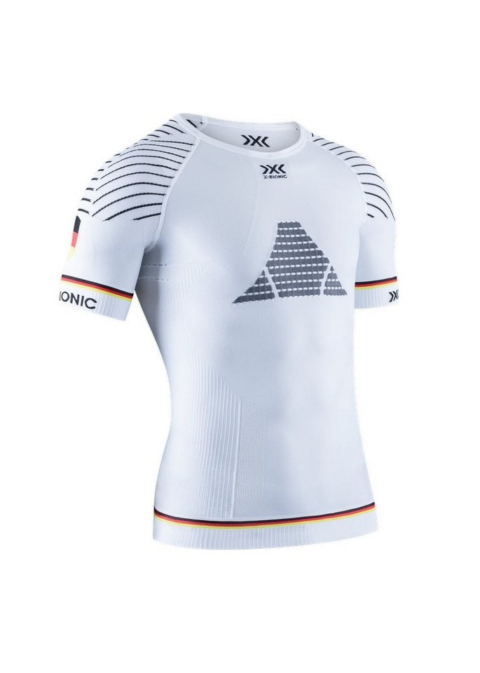 X-Bionic Laufshirt Running Invent 4.0 Patriot Germany (enganliegend) weiss/schwarz Herren von X-Bionic