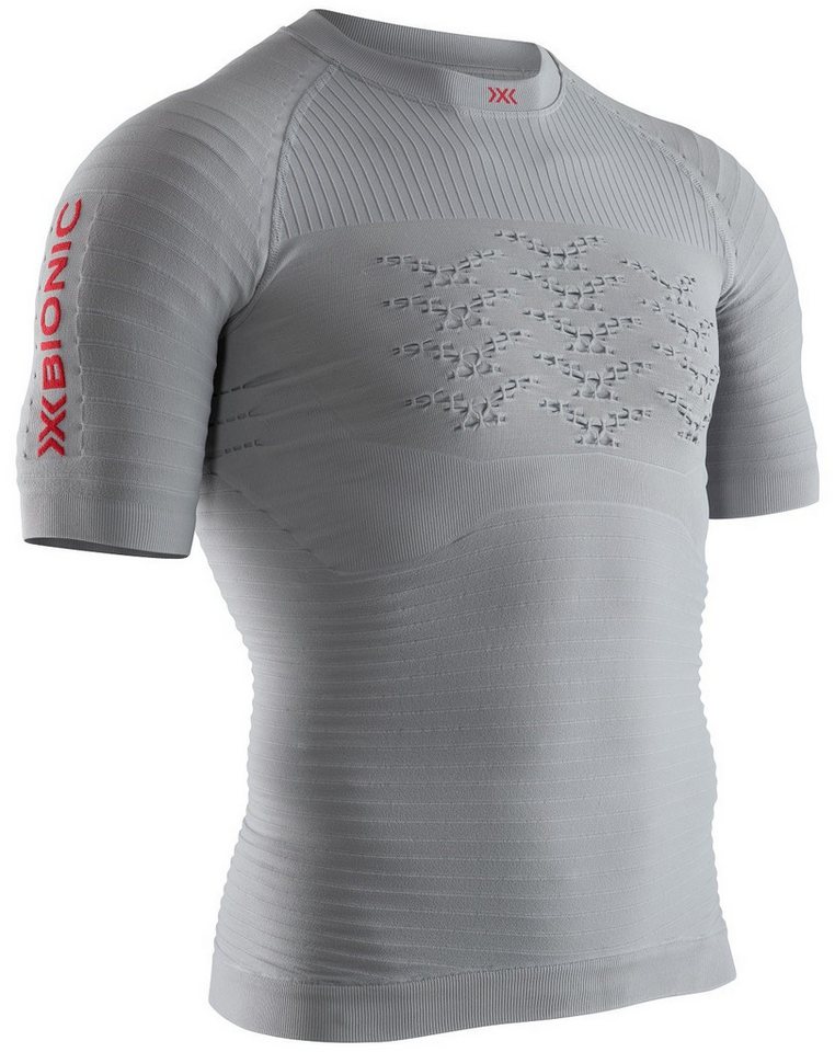 X-Bionic T-Shirt Laufshirt Running Effektor 4.0 Kurzarm enganliegend grau Herren von X-Bionic