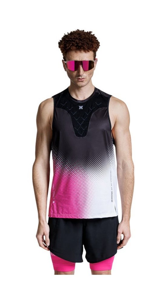 X-Bionic Tanktop Corefusion Run Tank schwarz/neopink/weiss Herren von X-Bionic