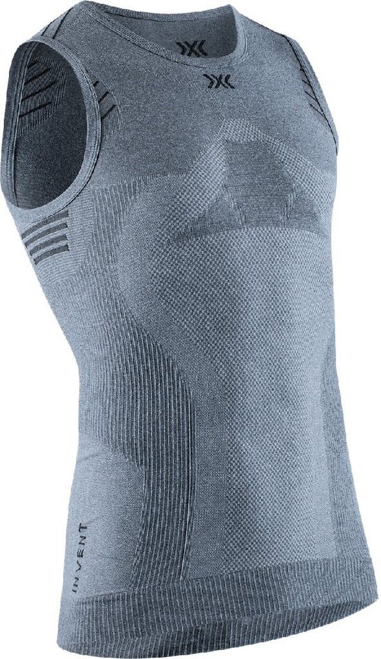 X-Bionic Tanktop Tank-Singlet Invent Light 4.0 ärmellos Unterwäsche grau Herren von X-Bionic