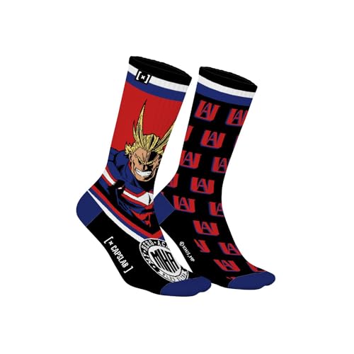 My Hero Academia Herrensocken, Baumwolle, 1 Paar Socken, Schwarz , 39-42 von [ X ] CAPSLAB