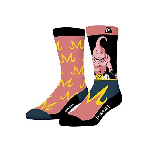 Socken Herren Dragon Ball Z, Sportsocken Herren, Buu, Rutschfest, Schwarze Rose, 39/42 von Capslab