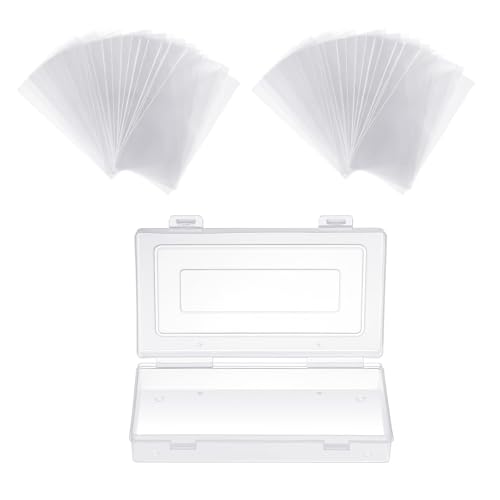 100 Pcs Währungshülsen Mit Aufbewahrungsbox Transparenter Geldhalter Geldhülle Für Modekollektoren Organisiert von X-Institute