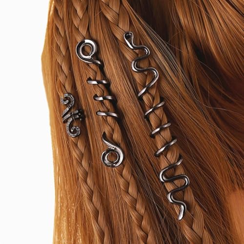 3 x langlebige Haarspangen mit drehbarer Metalllegierung, stilvolle Dreadlock-Haarspange zum Personalisieren von Frisuren von X-Institute