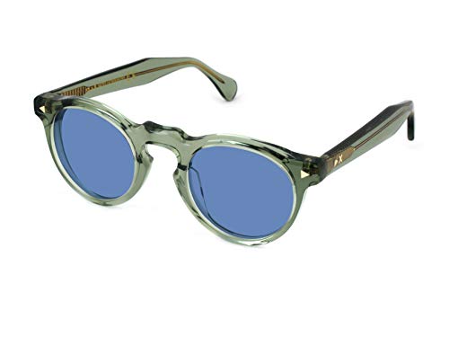 X-LAB Sonnenbrille Mod. Hokkaido, 47 mm, Unisex-Brille (Grün/Hellblau) von X-LAB