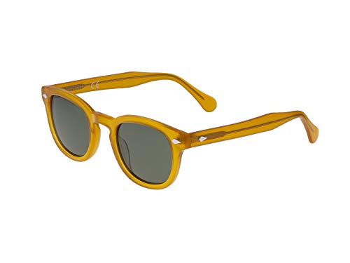 XLAB 8004 Sonnenbrille im Moscot-Stil, Unisex, 48mm, Gelb/grüng15 von X-LAB