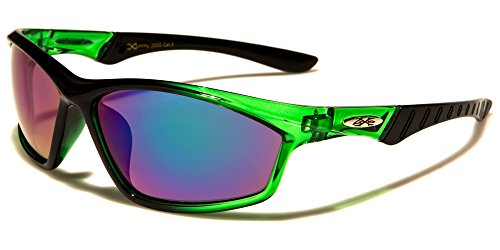 X-LOOP BIKER GANGS SPORT SONNENBRILLE HARDCORE SHADES BRILLE CAMOUFLAGE (GRÜN-8X2505) von X LOOP