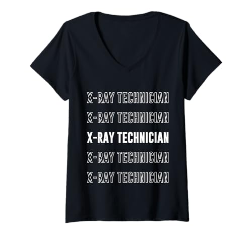 Damen Röntgen-Techniker T-Shirt mit V-Ausschnitt Damen Röntgen-Techniker T-Shirt mit V-Ausschnitt von X Ray Technician Apparel