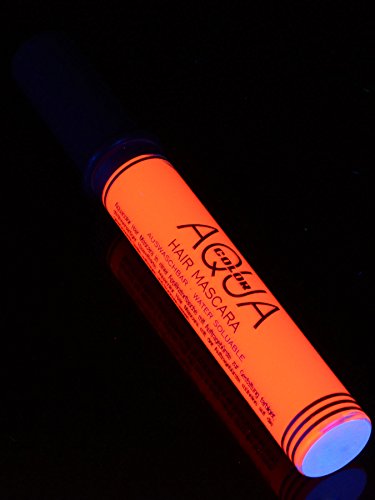 11ml Schwarzlicht Haar-Mascara AquaColor Neon Rot von X-SIDE