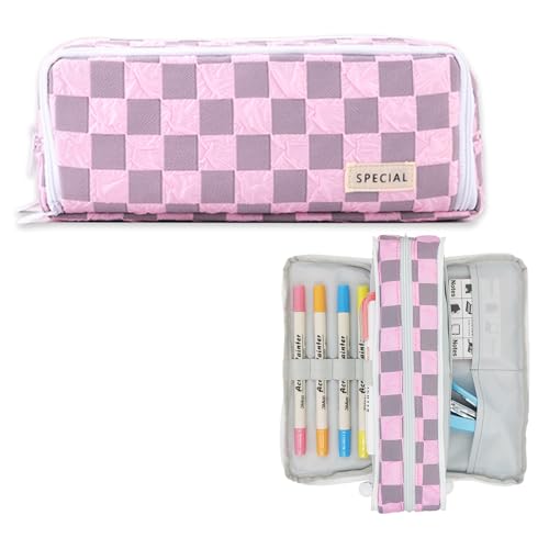 X SIM FITNESSX Federmäppchen Federtaschen Teenager Mädchen Mäppchen Etui Stifte 3 Fach, Große Kapazität Pencil Case für Schule & Büro von X SIM FITNESSX