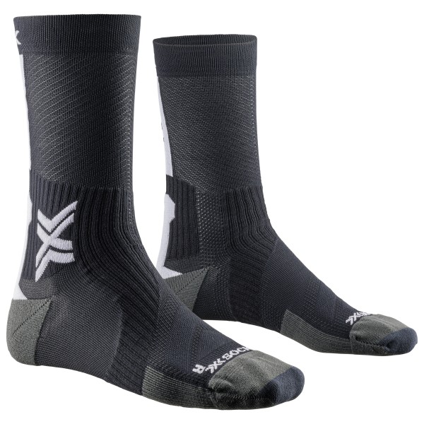 X-Socks - Bike Perform Crew - Radsocken Gr 35-38 grau/schwarz von X-Socks