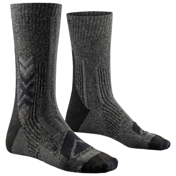 X-Socks - Hike Perform Merino Crew - Wandersocken Gr 39-41 grau/schwarz von X-Socks