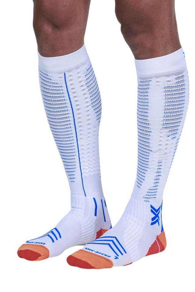 X-Socks Laufsocken Calf Run Expert Effektor OTC weiss/orange/blau Herren - 1 Paar von X-Socks