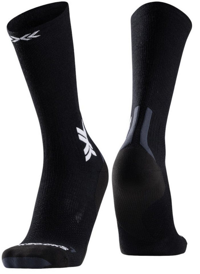 X-Socks Laufsocken Crew Run Discovery Merino schwarz/grau Herren - 1 Paar von X-Socks