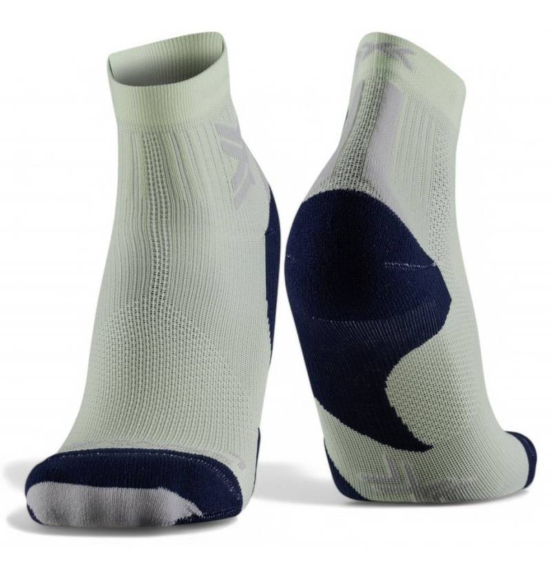 X-Socks Laufsocken Run Discover Ankle fluo neo limegrün/schwarz Herren - 1 Paar von X-Socks