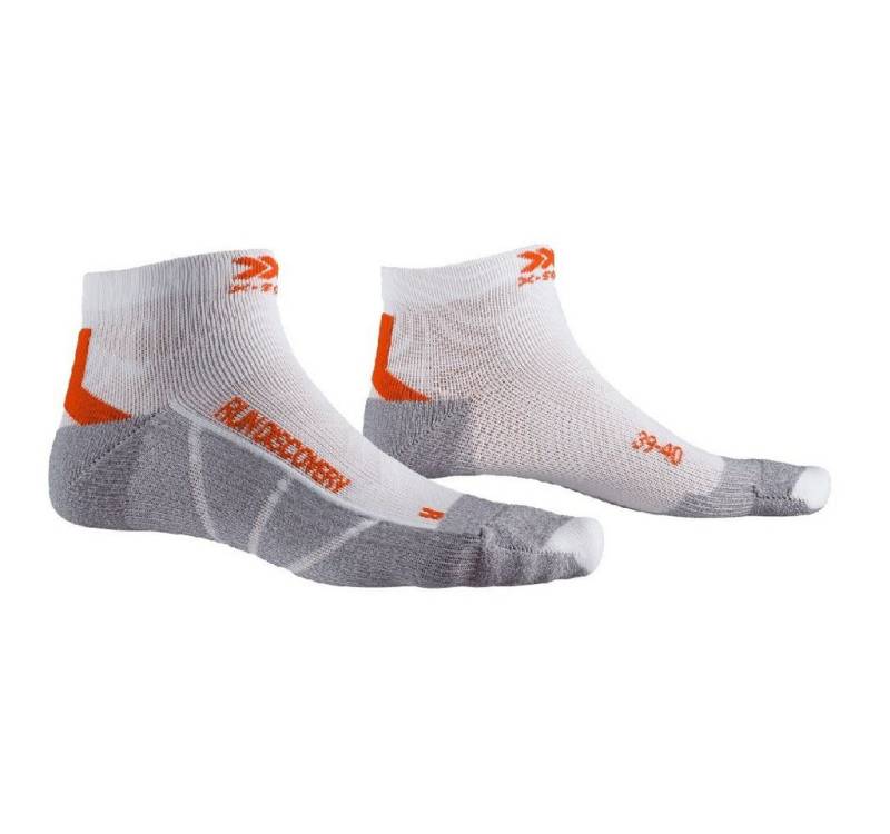 X-Socks Laufsocken Run Discovery 4.0 weiss/grau/orange Herren - 1 Paar von X-Socks
