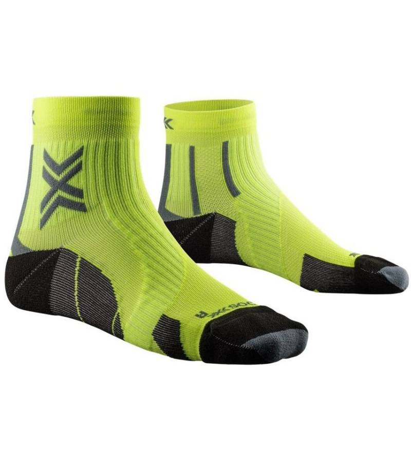 X-Socks Laufsocken Run Perform Ankle fluogelb/schwarz Herren - 1 Paar von X-Socks
