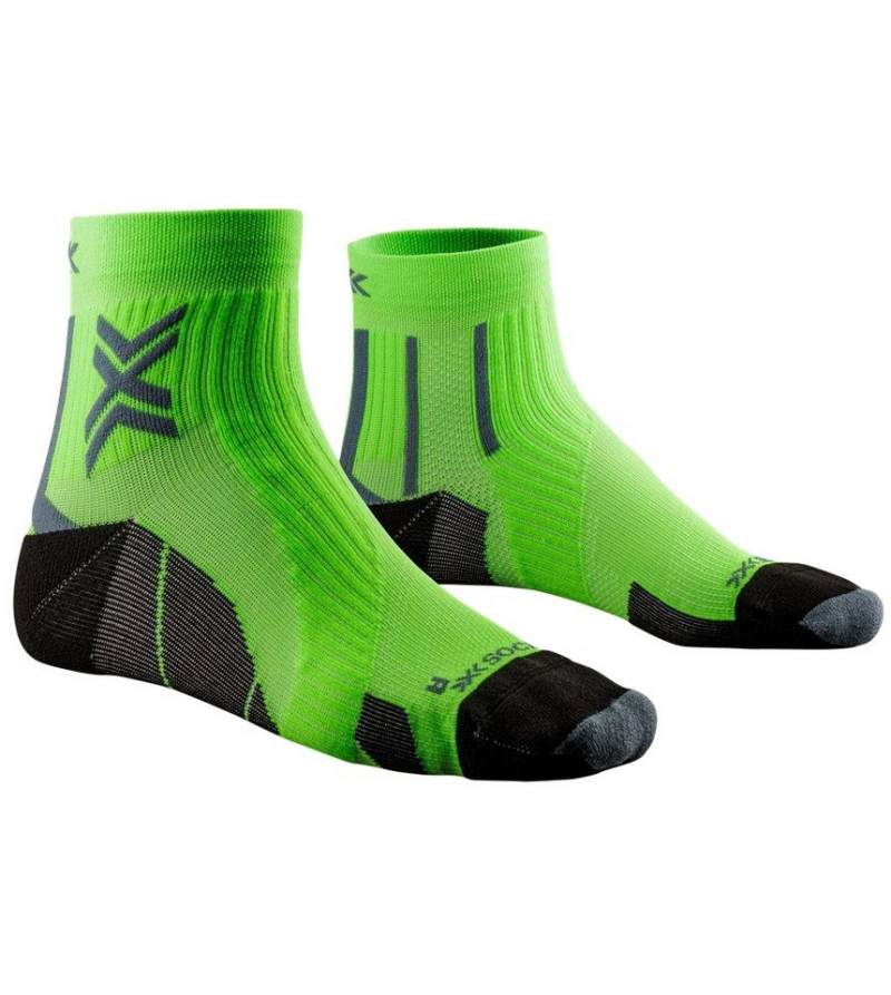 X-Socks Laufsocken Run Perform Ankle fluogrün/schwarz Herren - 1 Paar von X-Socks