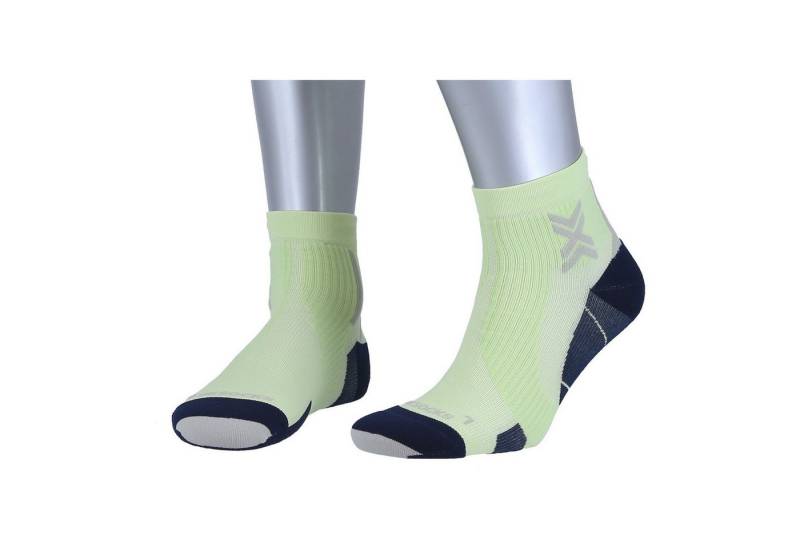 X-Socks Laufsocken Run Perform Ankle neo limegrün/schwarz Herren - 1 Paar von X-Socks