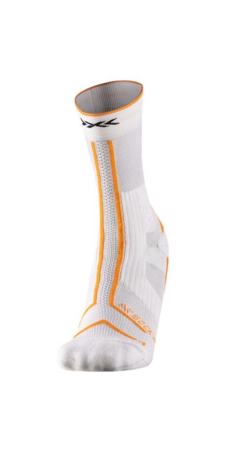 X-Socks Laufsocken Trailrun Terraskin Expert Crew weiss/orange Herren - 1 Paar von X-Socks