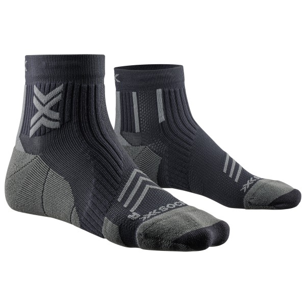 X-Socks - Run Expert Ankle - Laufsocken Gr 45-47 grau/schwarz von X-Socks