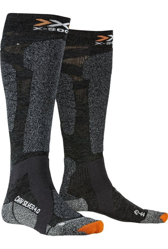 X-Socks Skisocken Carve Silver 4.0 anthrazit/schwarz Herren - 1 Paar von X-Socks