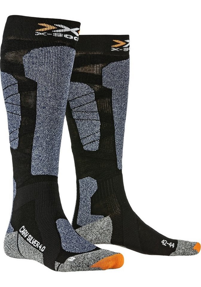 X-Socks Skisocken Carve Silver 4.0 schwarz/blau Herren - 1 Paar von X-Socks
