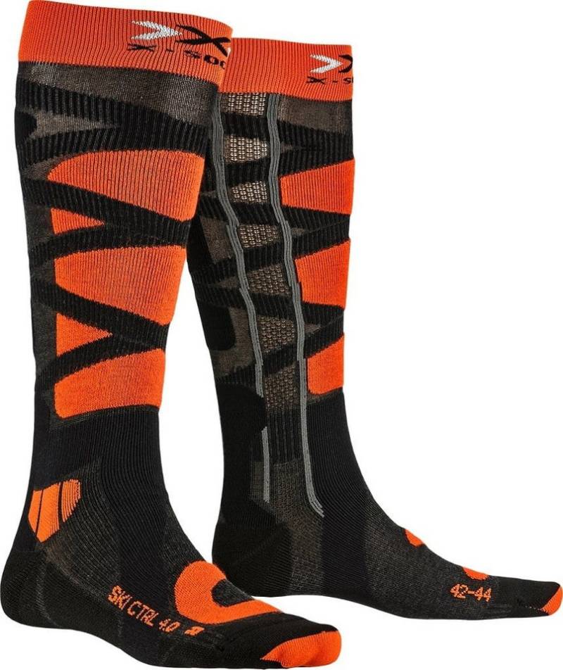 X-Socks Skisocken Control 4.0 anthrazit/orange Herren - 1 Paar von X-Socks