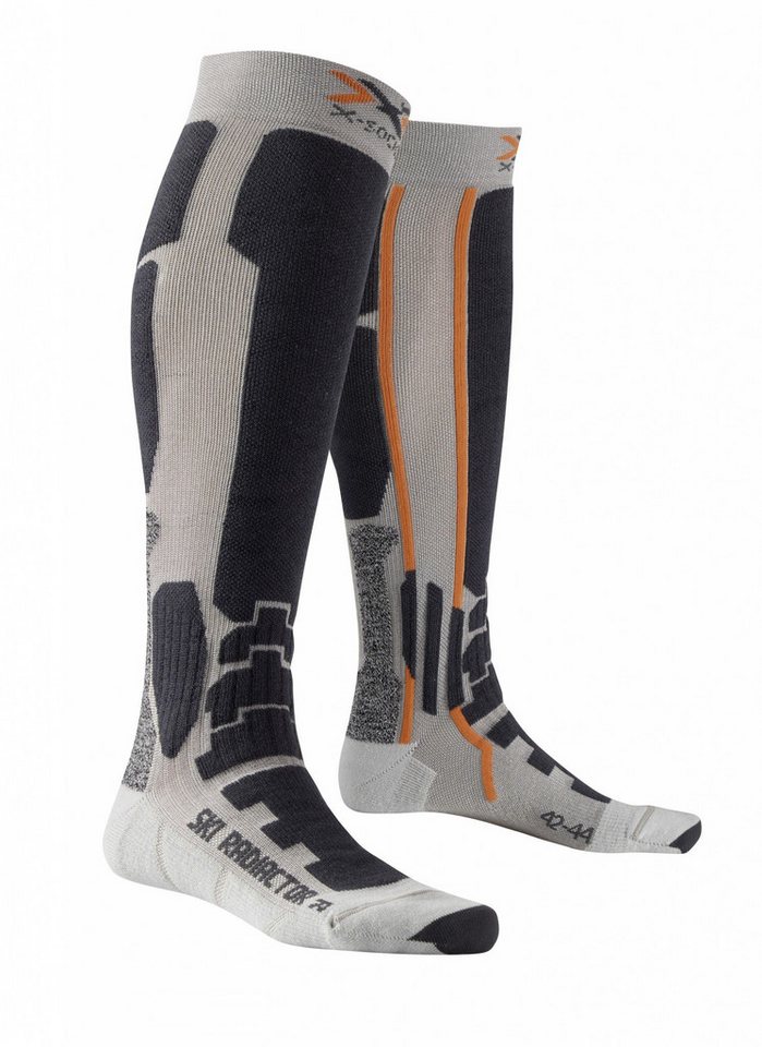 X-Socks Skisocken Radiactor silber/anthrazit Herren - 1 Paar von X-Socks