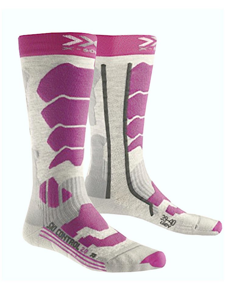 X-Socks Skisocken Ski Control 2.0 Women gepolsterte Dämpfungszonen von X-Socks