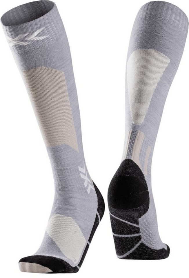 X-Socks Skisocken Ski Discover Merino OTC (Merinowolle) hellgrau Herren - 1 Paar von X-Socks