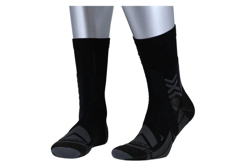 X-Socks Wandersocken Hike Expert Silver Crew schwarz/charcoal Herren - 1 Paar von X-Socks