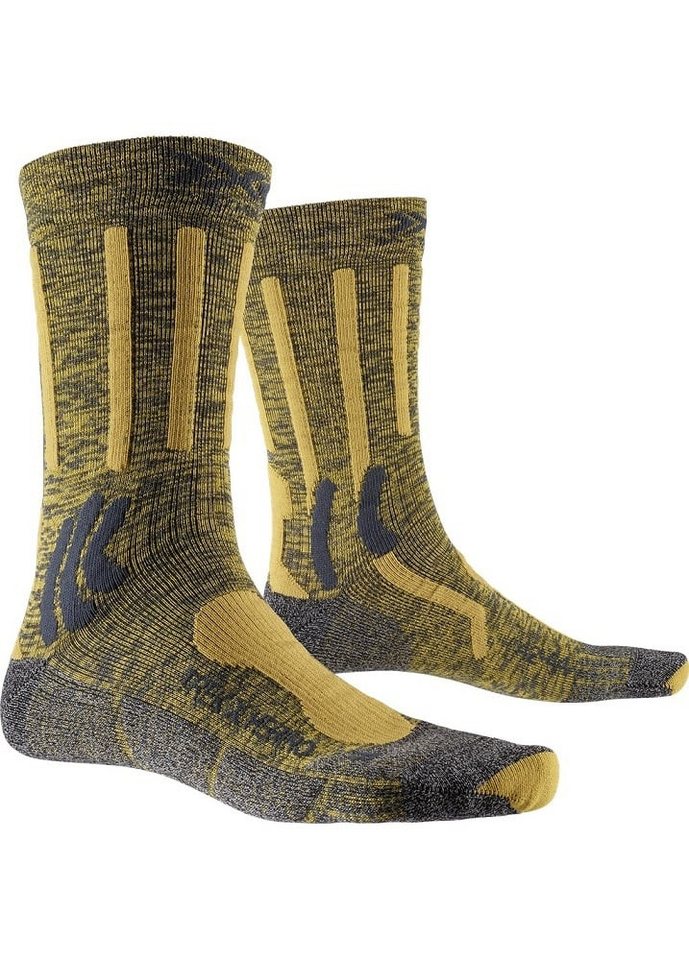 X-Socks Wandersocken Trek X Merino 4.0 charcoalgrau/gelb - 1 Paar von X-Socks