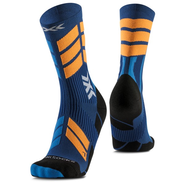 X-Socks - X-Country Perform Crew - Skisocken Gr 45-47 blau von X-Socks
