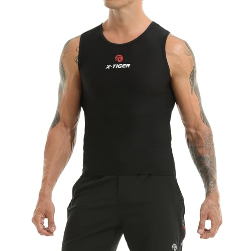 X-TIGER Fahrrad Unterwäsche Herren Elastische Atmungsaktive Radunterhemd Rennrad Trikot Schnell Trocknen Radtrikot Bekleidung für Radsport Outdoor Sport von X-TIGER