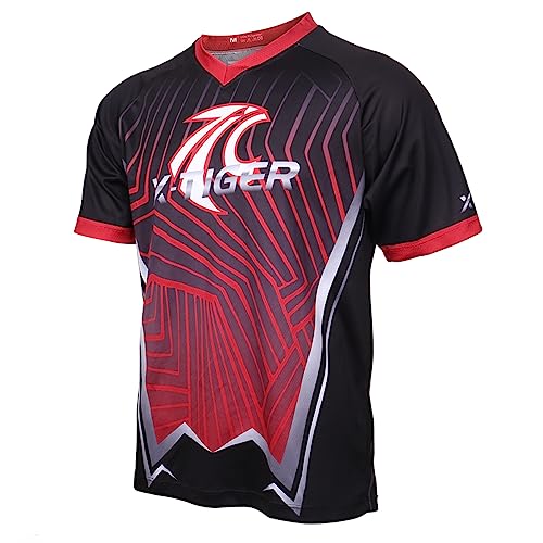 X-TIGER MTB Trikot Kurzarm Herren, Fahrradshirt Mountainbike, Bequem und Atmungsaktiv, Schnelles Trocknen, Downhill Jersey Tshirt Radtrikot Sommer von X-TIGER