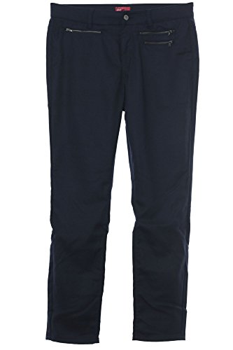 X-Two Faustina Hose Stoffhose Pants Damen Slim Fit Stretch Plusgröße Übergröße, Farbe:Marine (Navy), Damengrößen:58 von X-Two