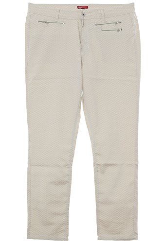 X-Two red Faune Hose Jeans Pants Damen Slim Fit Stretch Plusgröße Übergröße, Farbe:beige, Damengrößen:52 von X-Two