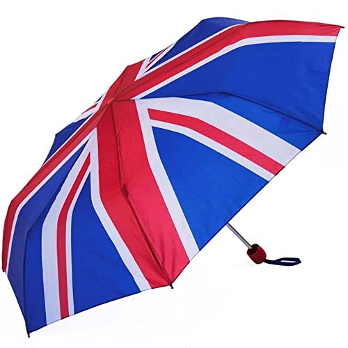 X-Brella Union Jack Regenschirm, zusammenklappbar, rot / weiß / blau, Einheitsgröße von X-brella