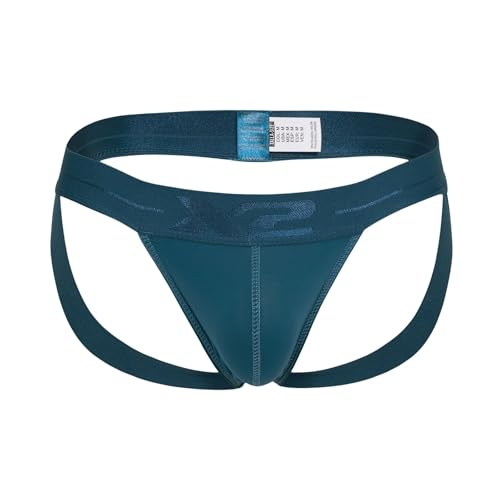 X2 Herren Jockstrap - Athletic Support, ergonomische Passform, weiche dehnbare Tasche - Kolumbianisches Design, blau (petrol blue), Large von X2 Underwear