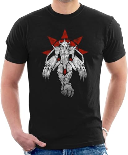 Digimon Wargreymon Grafitti Crest of Courage Men's T-Shirt T-Shirts & Hemden(Medium) von X2024LIAN