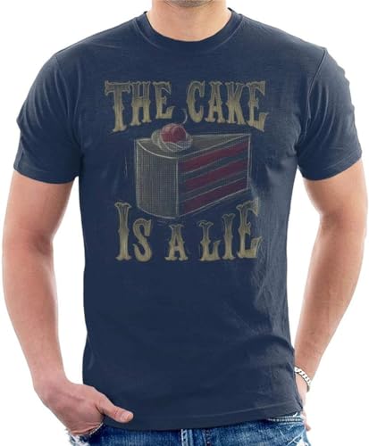 Portal The Cake is A Lie Men's T-Shirt T-Shirts & Hemden(XX-Large) von X2024LIAN