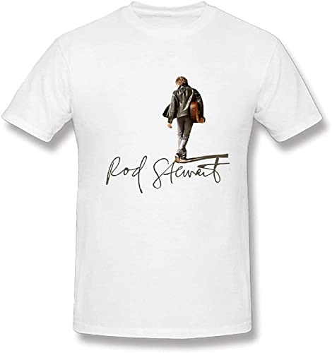 Rod Stewart Cotton Men's Personalized Classic Short Sleeve T-Shirts & Hemden(XX-Large) von X2024LIAN