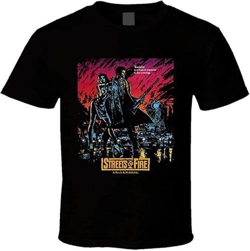 Streets of Fire Retro Movie T Shirt T-Shirts & Hemden(Large) von X2024LIAN