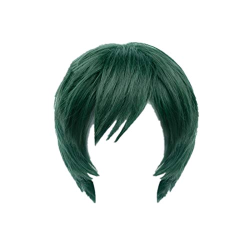 XACIUESD Cosplay Perücke Anime Grün Kurze Haar Kurze Hitzebeständig Synthetische Haar Perücke Gerade Kostüm Cosplay Perücke Cosplay Perücke von XACIUESD